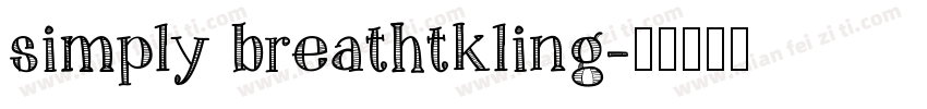 simply breathtkling字体转换
